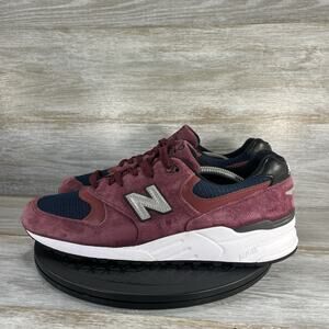 New Balance Men’s 999 M99JTA Burgundy Suede Athletic Sneakers Size 11.5